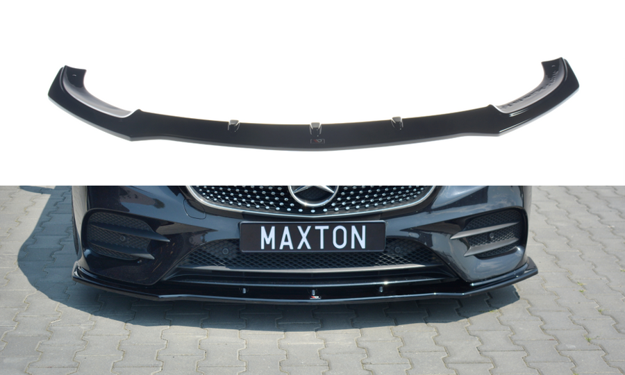 Maxton Design ME-E-213-AMGLINE-C-FD1T Front Splitter V.1 Mercedes Benz E-Class W213 AMG-Line Coupe (C238) | Duco Car Parts UK Car Parts