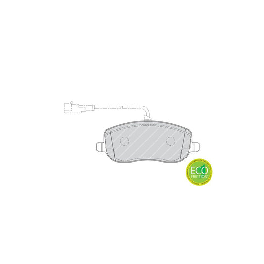Ferodo Premier Eco Friction Fdb1787 Brake Pad Set Incl Wear Warning Contact With Brake Caliper Screws With Accessories
