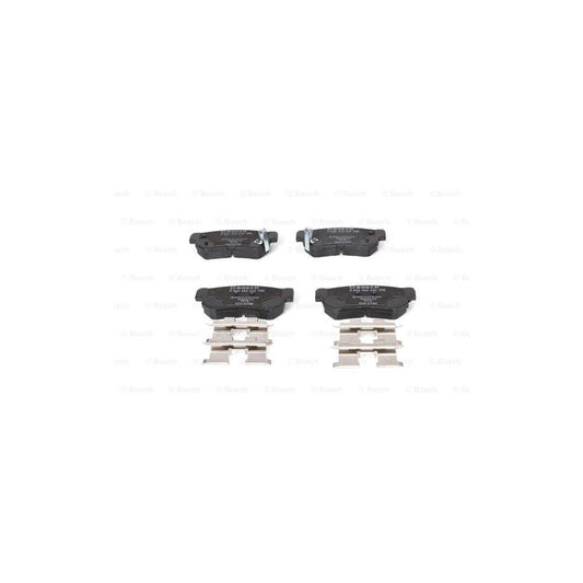 Bosch 0986494635 Brake Pad Set With Acoustic Wear Warning With Anti Squeak Plate With Mounting Manual BP1339