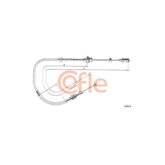 COFLE 1403.4 Throttle Cable for FIAT Cinquecento (170) | Duco Car Parts UK Car Parts
