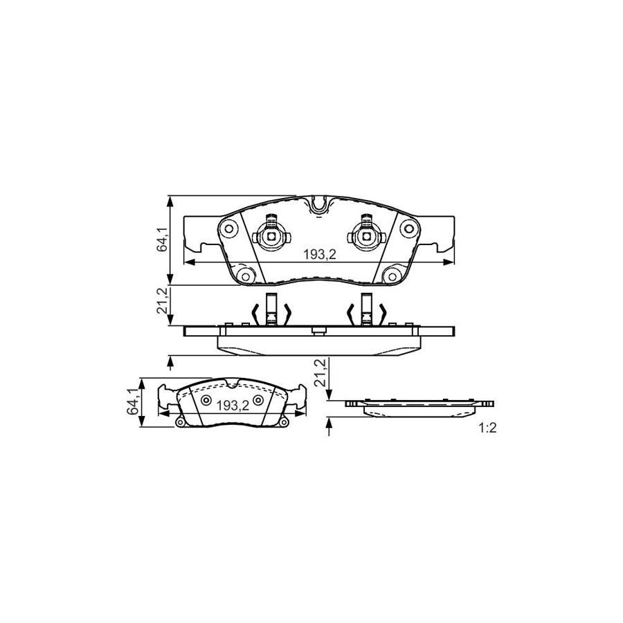 Bosch 0986Tb3215 Brake Pad Set 
