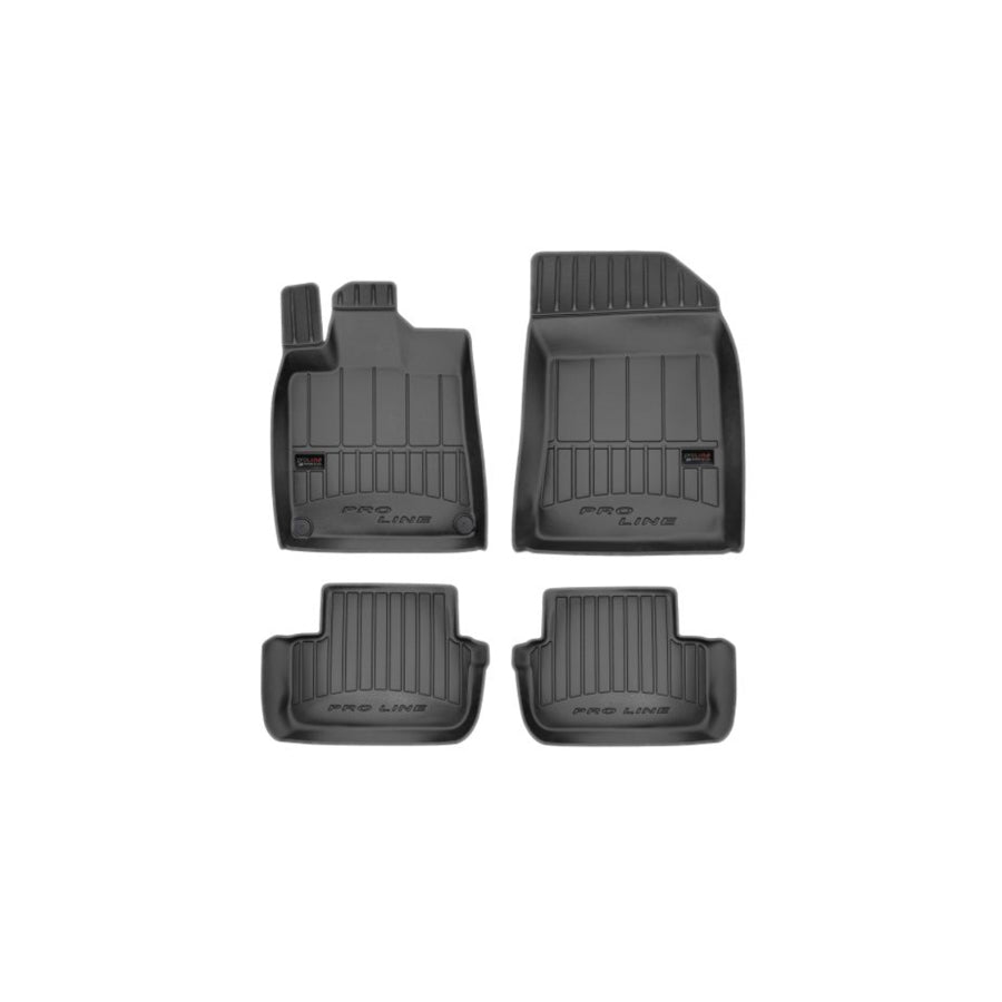 FROGUM 3D407497 Floor mat set for PEUGEOT 407 Elastomer, Front and Rear, Quantity: 4, Black