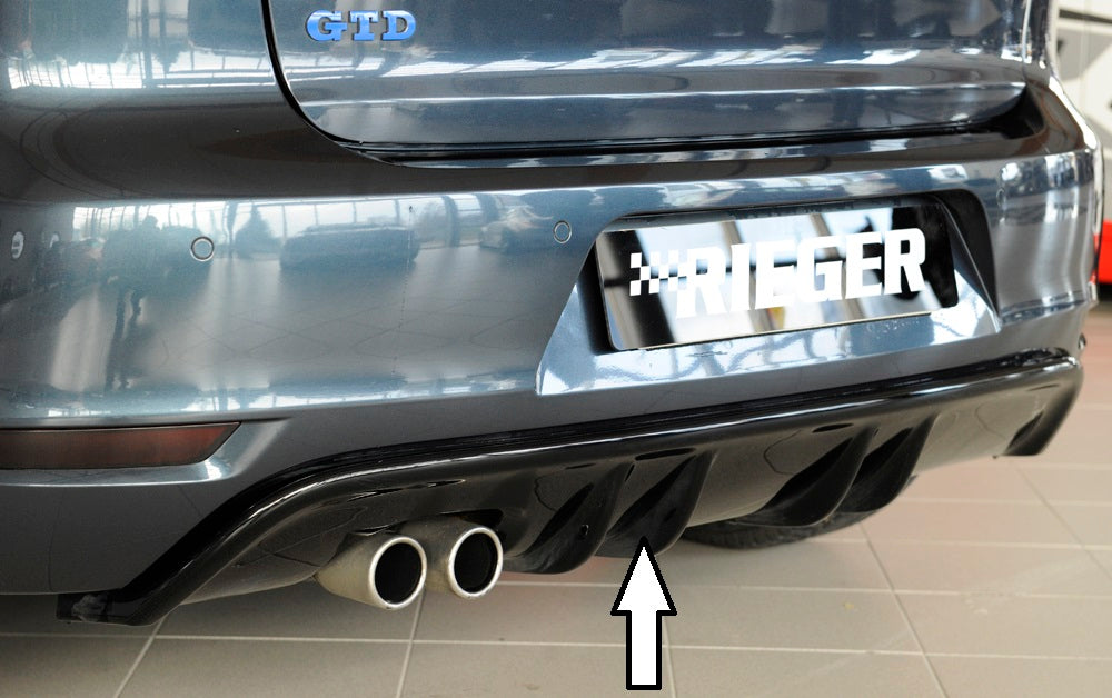 Rieger 00088019 VW Mk6 Golf GTD Rear Diffuser