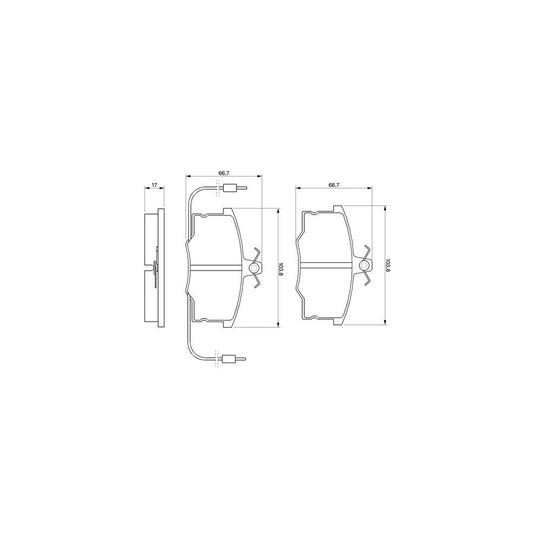 Bosch 0986490930 Brake Pad Set BP775