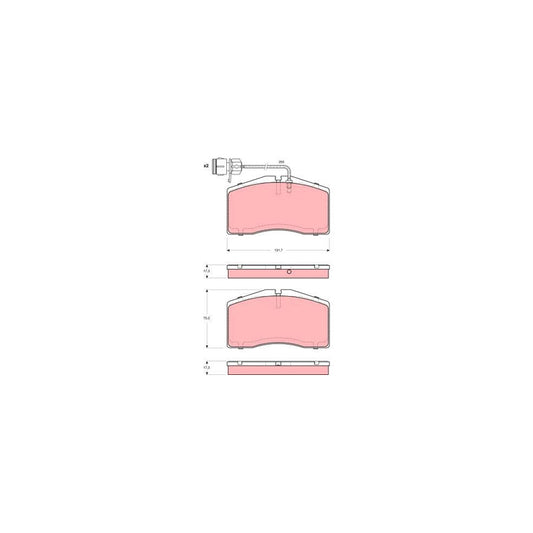 TRW Gdb1523 Brake Pad Set For Audi A8 D2 4D2 4D8 Incl Wear Warning Contact