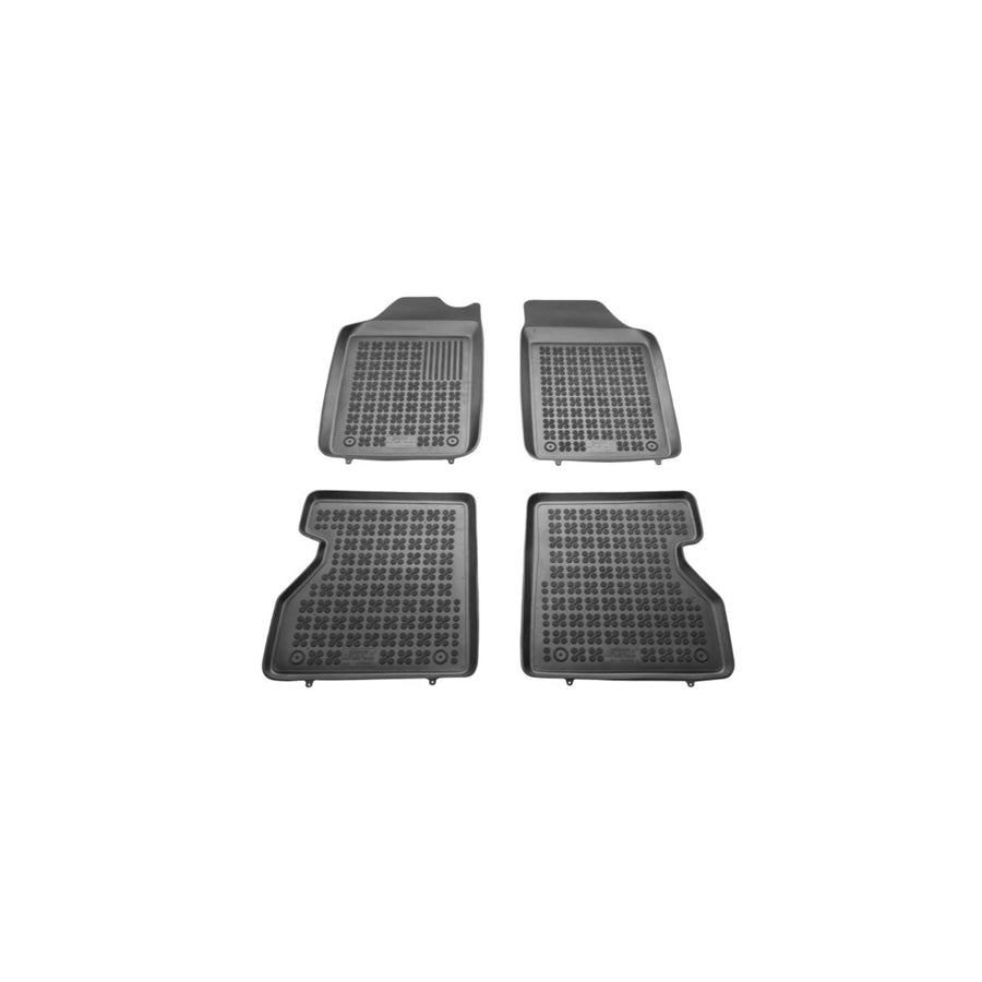 REZAW PLAST Tailored 201913 Floor mat set for RENAULT Kangoo I (KC) Elastomer, Front and Rear, Quantity: 4, Black