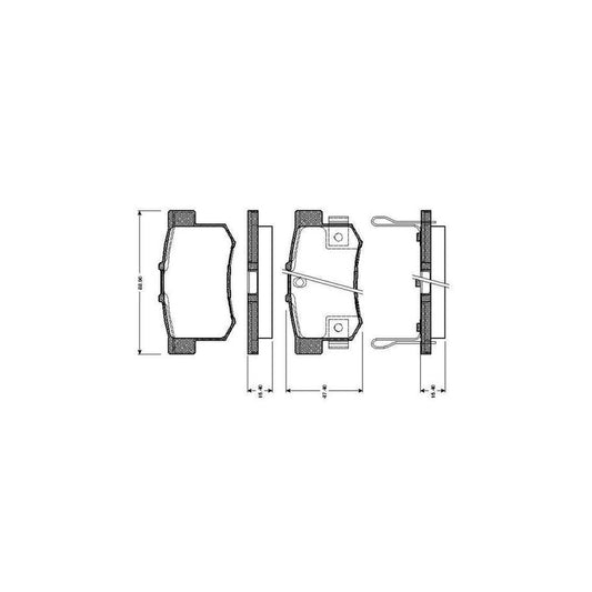 Bosch 0986Tb2181 Brake Pad Set Excl Wear Warning Contact With Accessories