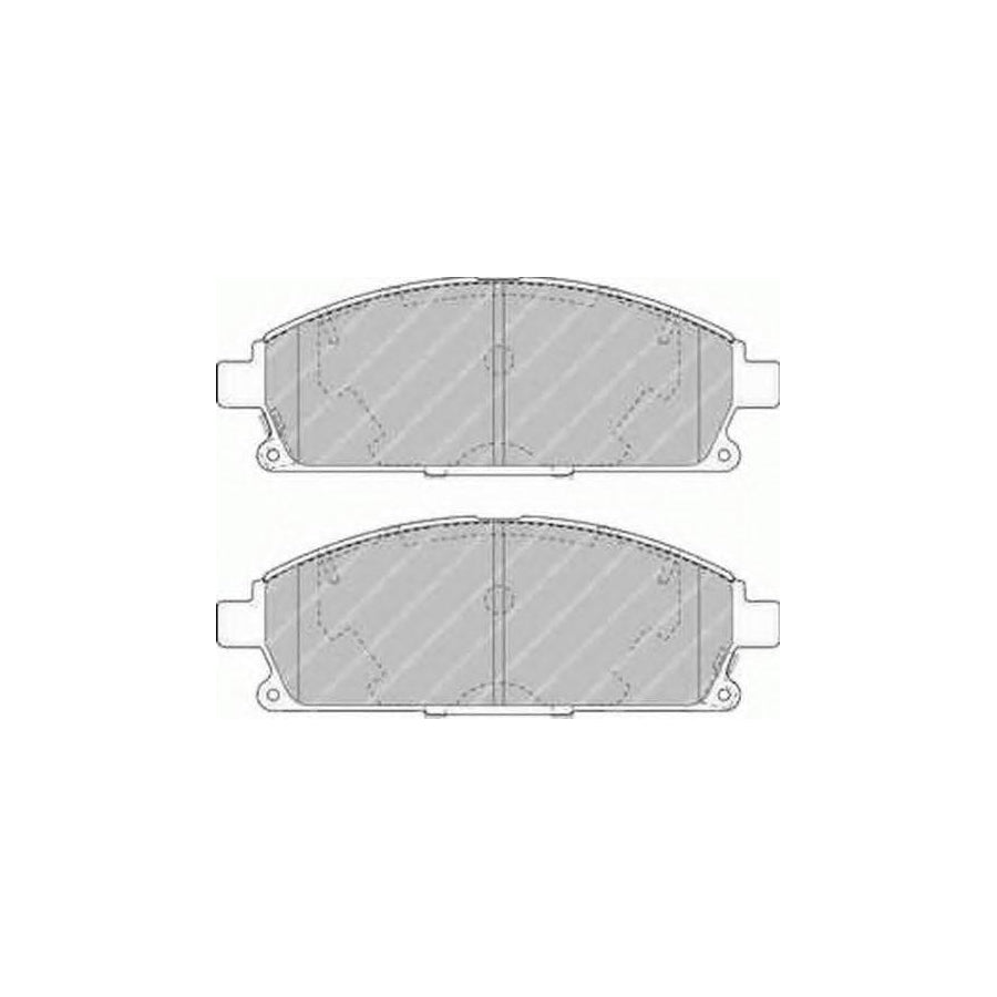 Ferodo Premier Fdb348 Brake Pad Set Incl Wear Warning Contact Without Accessories