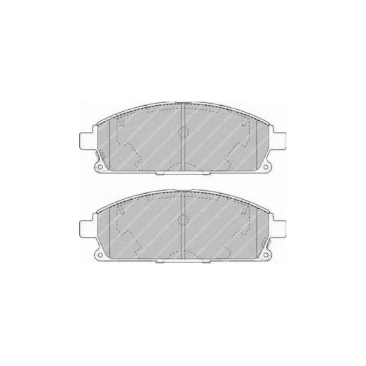 Ferodo Premier Fdb348 Brake Pad Set Incl Wear Warning Contact Without Accessories