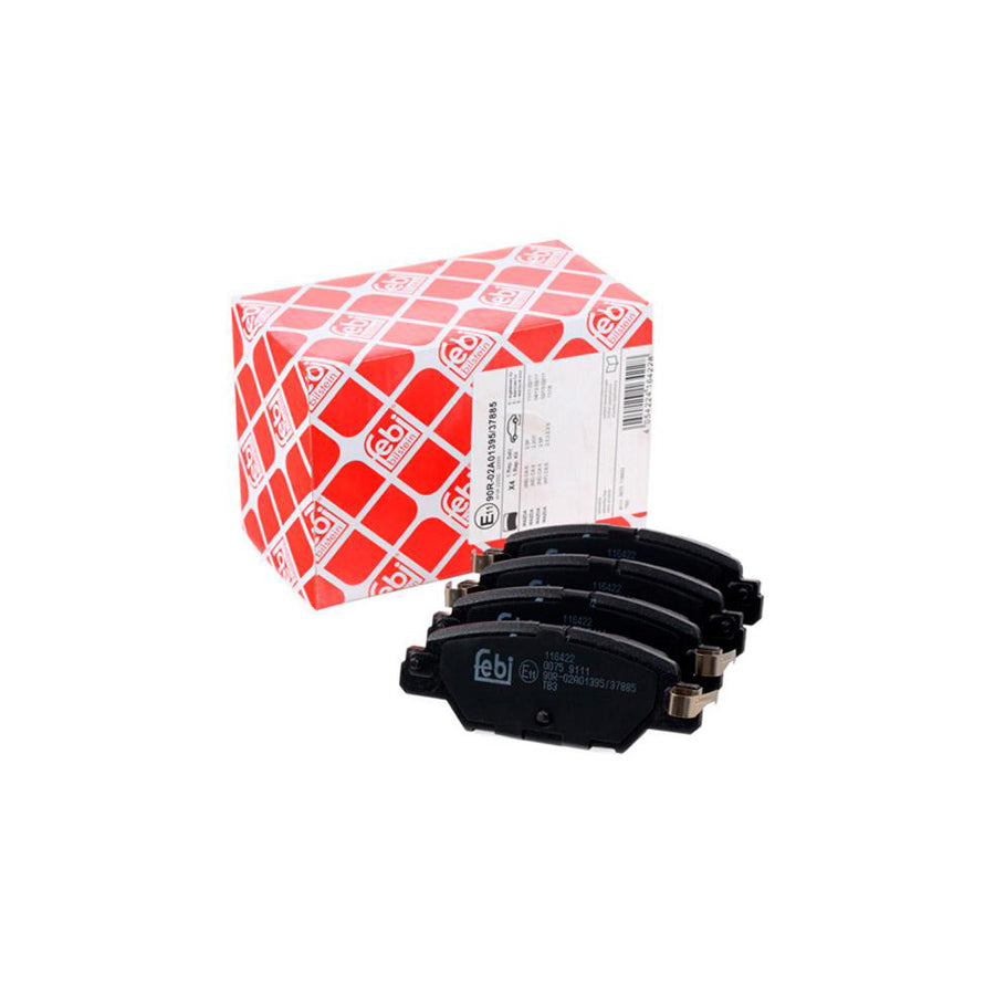 Febi Bilstein 116422 Brake Pad Set For Mazda Cx 5 Rear Axle With Acoustic Wear Warning