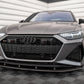 MAXTON DESIGN CF-AU-RS6-C8-FD1-245-P CARBON FIBER FRONT SPLITTER AUDI RS6 C8 / RS7 C8 | ML Performance