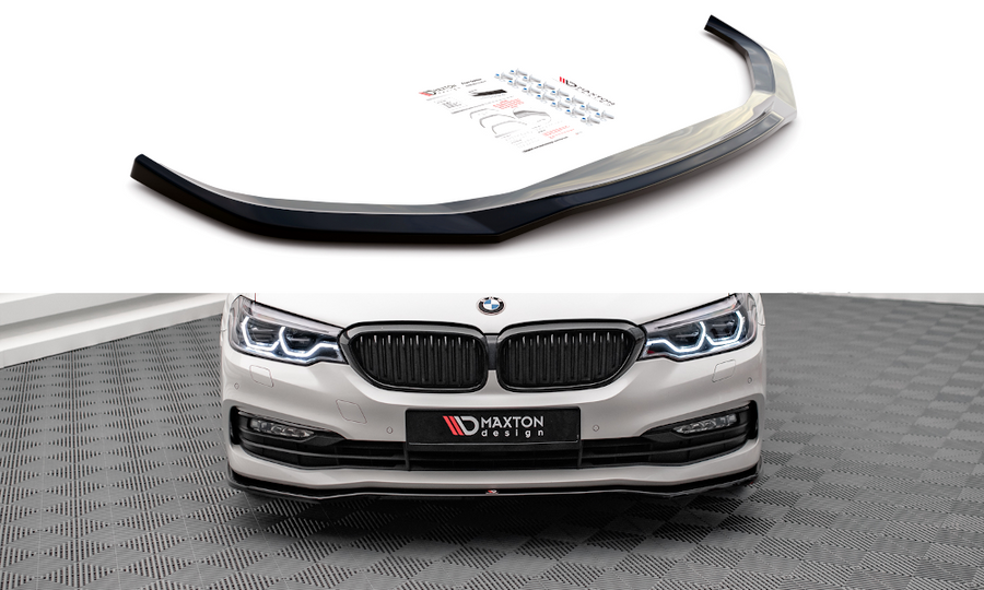 Maxton Design BM-5-G30-FD1T Front Splitter V.1 BMW Series 5 G30 | Duco Car Parts UK Car Parts