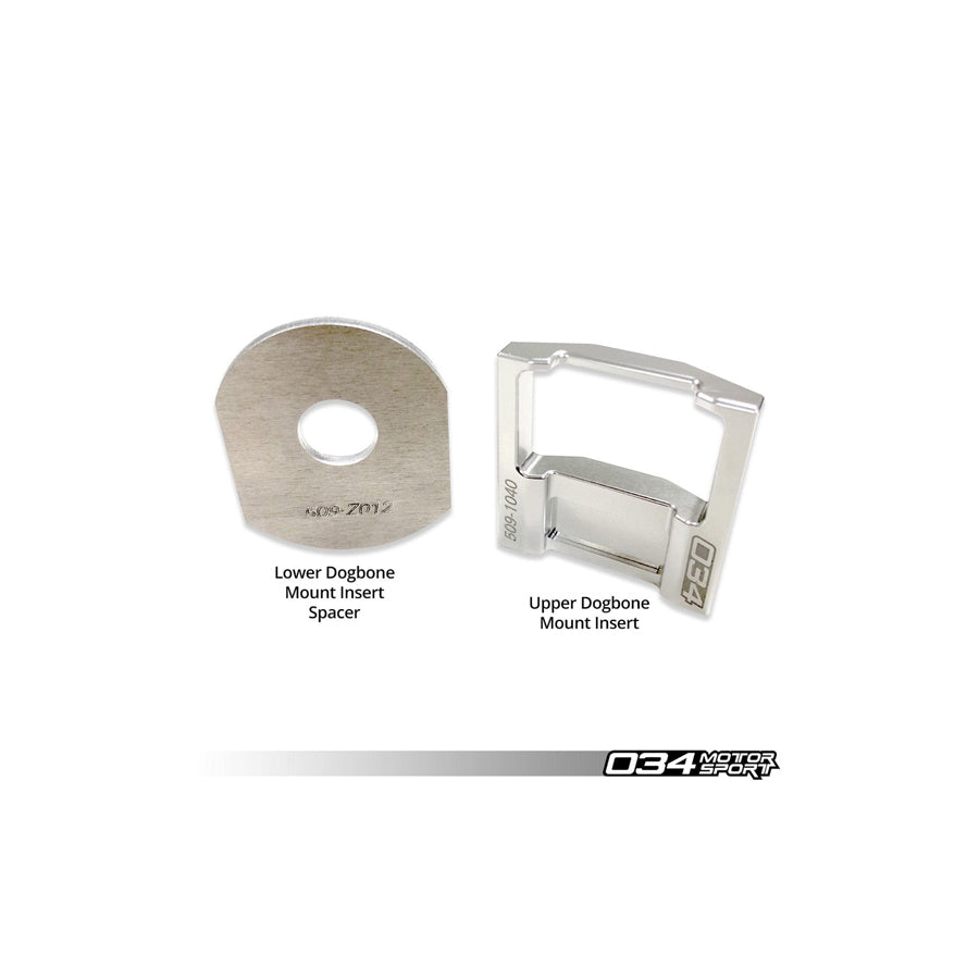 034Motorsport Audi VW Billet Aluminum MQB Upper Dogbone Mount Insert (MKV/MKVI Golf/GTI/R, 8P A3/S3 & 8J TT/TTRS