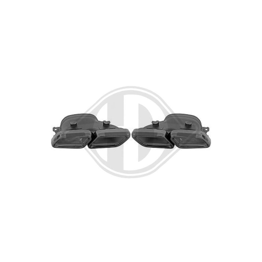 DIEDERICHS 4167303 Exhaust tip suitable for MERCEDES-BENZ C-Class Black, Left, Right
