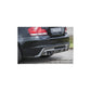 Rieger BMW 1 Series E82 E88 Rear Twin Exit Diffuser (Inc. 118i, 120i & 128i) - Carbon-Look