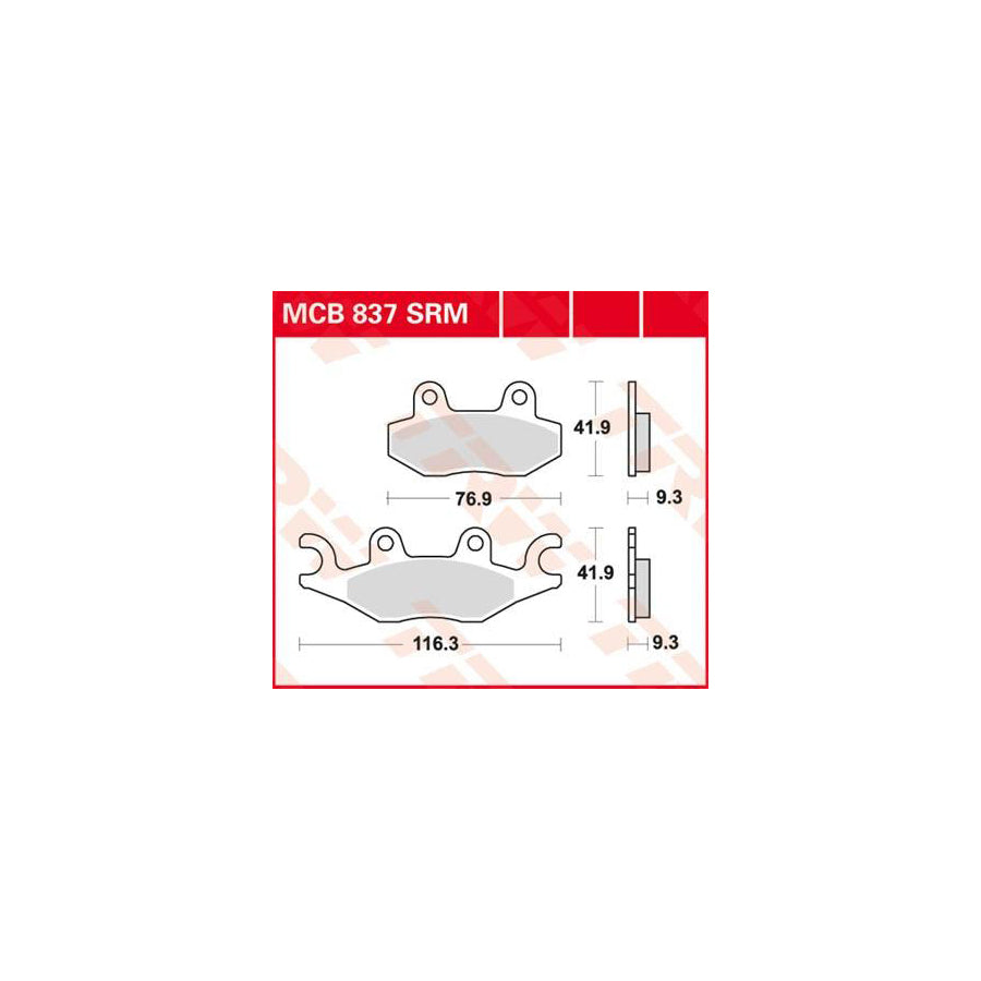 TRW Sinter Maxi Scooter Mcb837Srm Brake Pad Set