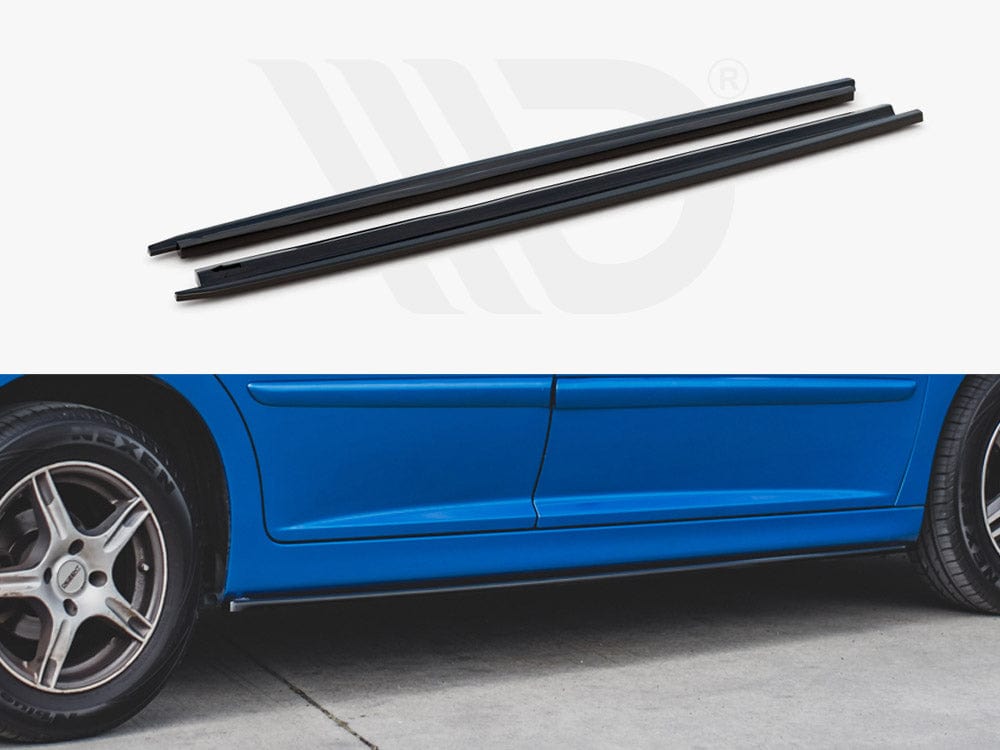 Maxton Design PE-207-SPORT-SD1T Side Skirts Diffusers Peugeot 207 Sport (2006-2009) | Duco Car Parts UK Car Parts