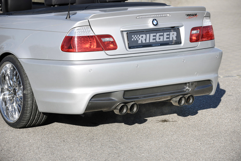 Rieger 00050251 BMW 3 Series E46 Rear Bumper