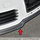 Rieger 00088034 Audi 4F A6 Front Splitter - Glossy Black