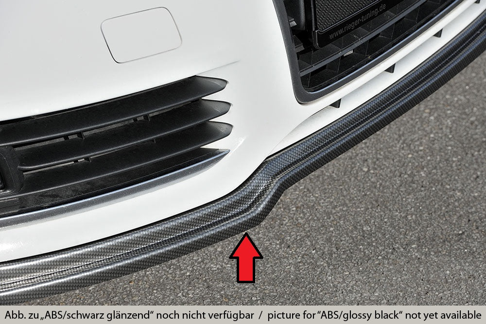 Rieger 00088034 Audi 4F A6 Front Splitter - Glossy Black