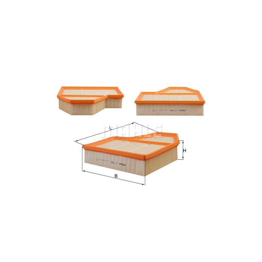 MAHLE ORIGINAL LX 988 Air Filter Filter Insert