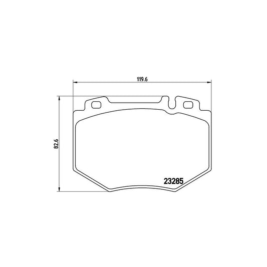 Brembo P 50 048 Brake Pad Set Suitable For Mercedes Benz S Class Saloon W220 Prepared For Wear Indicator
