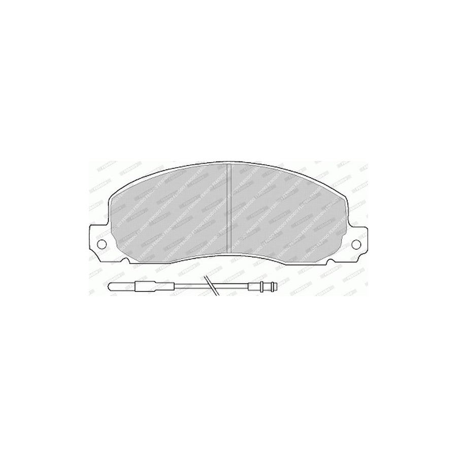 Ferodo Premier Eco Friction Fvr414 Brake Pad Set Incl Wear Warning Contact Without Accessories