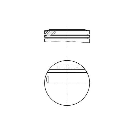 MAHLE ORIGINAL 002 16 00 Piston 89,0 mm