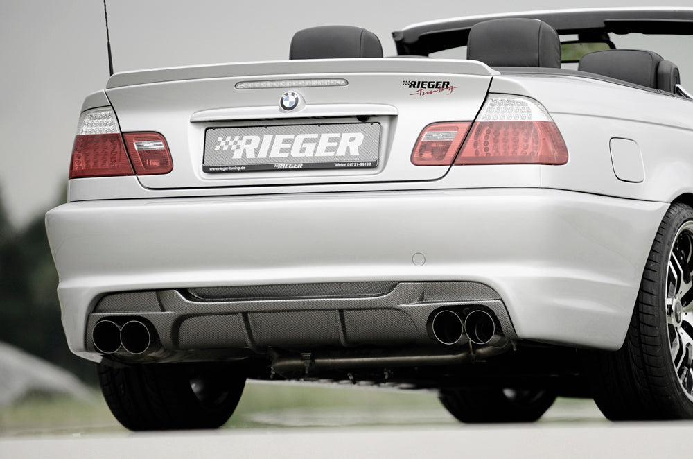 Rieger 00050250 BMW 3 Series E46 Rear Bumper