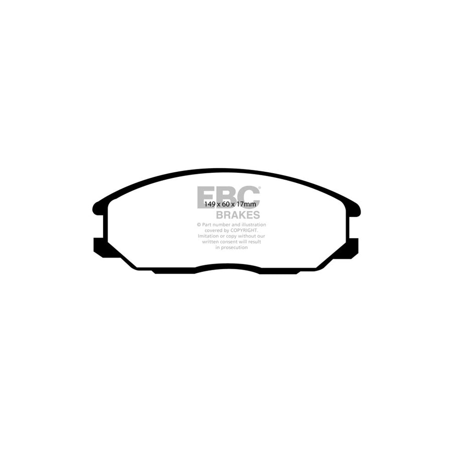 EBC DP21332 Hyundai Ssangyong Greenstuff Front Brake Pads - Akebono Caliper 2 | Duco Car Parts UK Car Parts