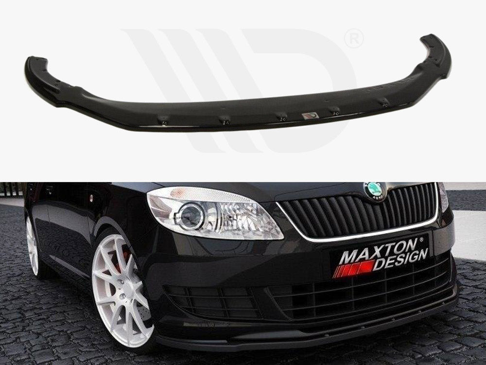 Maxton Design SK-FA-2F-FD1T Front Splitter Skoda Fabia Fits | Duco Car Parts UK Car Parts