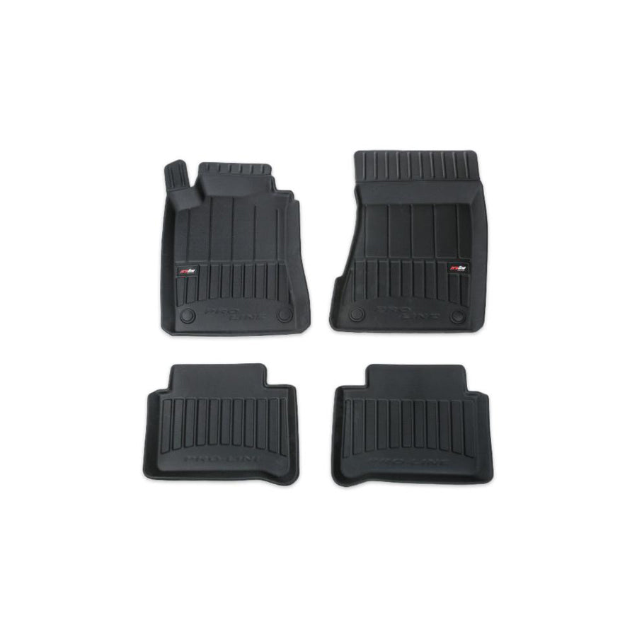 FROGUM Tailored 3D408104 Floor mat set suitable for MERCEDES-BENZ E-Class Elastomer, Front and Rear, Quantity: 4, Black, (LHD)