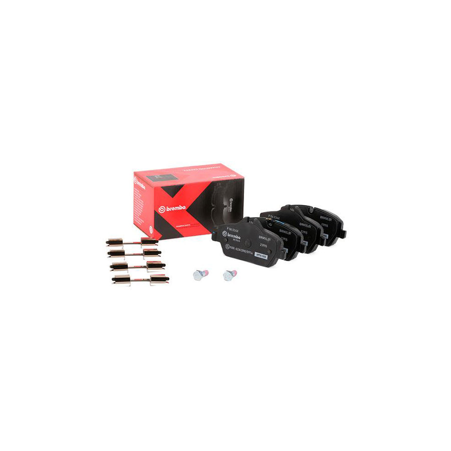 Brembo P 06 034X Brake Pad Set Prepared For Wear Indicator With Brake Caliper Screws