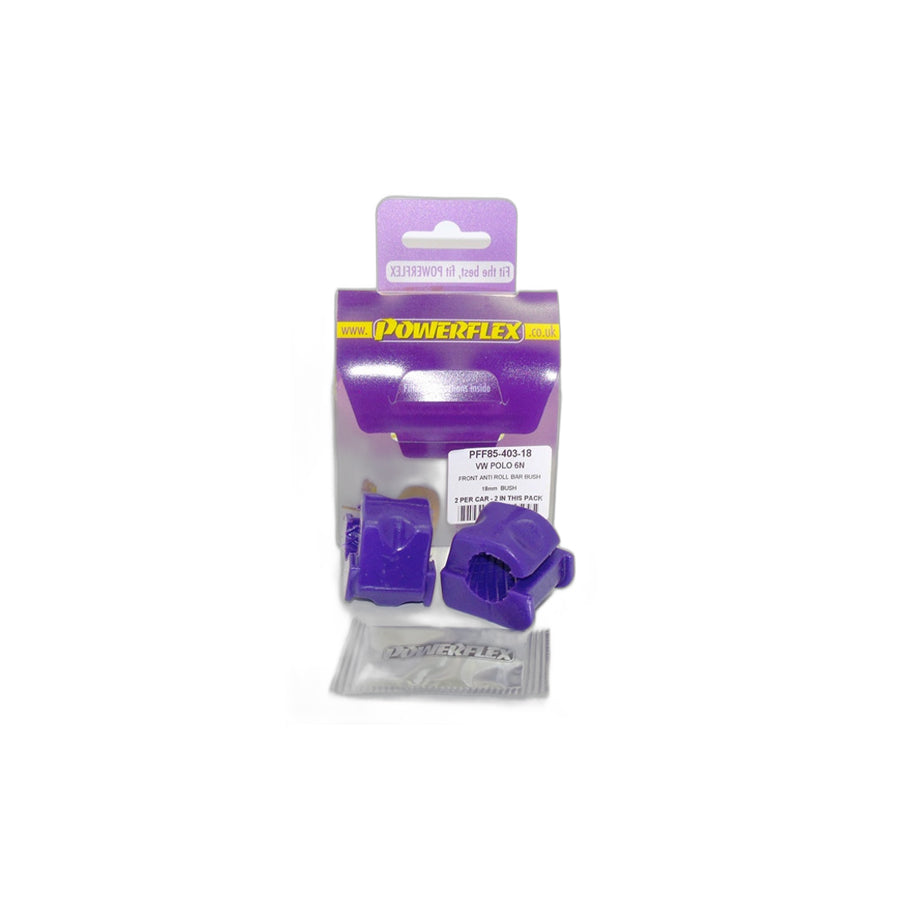 Powerflex PFF85-403-18 VW Seat Front Anti Roll Bar Bush 18mm (Inc. Polo, Lupo, Arosa) | Duco Car Parts UK Car Parts