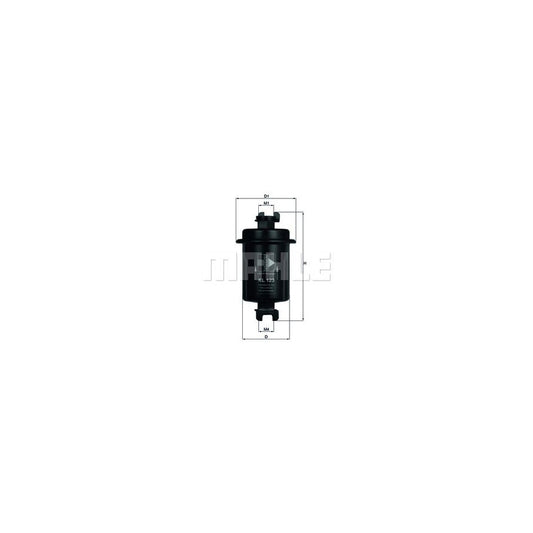 MAHLE ORIGINAL KL 123 Fuel filter In-Line Filter