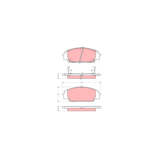 TRW Gdb3250 Brake Pad Set With Acoustic Wear Warning