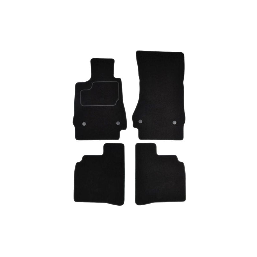 MAMMOOTH A041 MER335 PRM 01 Floor mat set suitable for MERCEDES-BENZ S-Class Saloon (W221) Textile, Front and Rear, Quantity: 4, Black