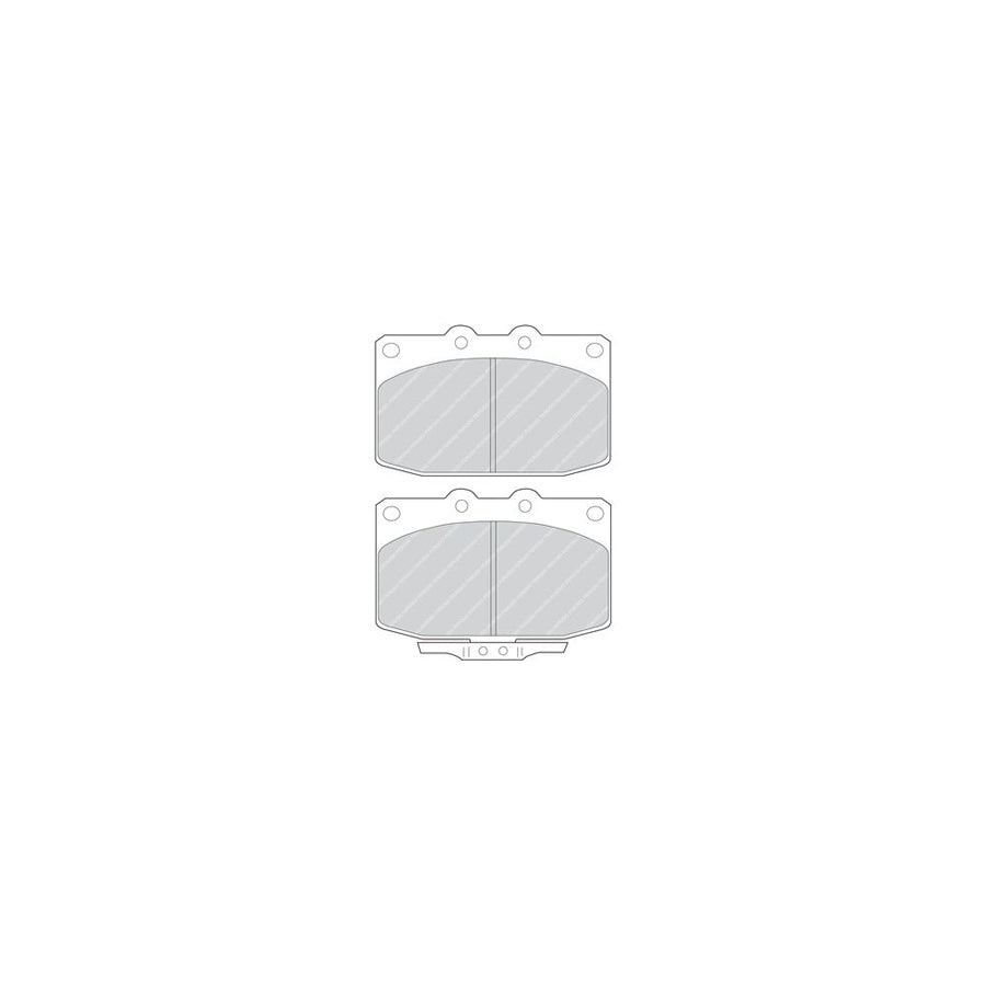 Ferodo Premier Fdb483 Brake Pad Set For Mazda Rx 7 With Acoustic Wear Warning