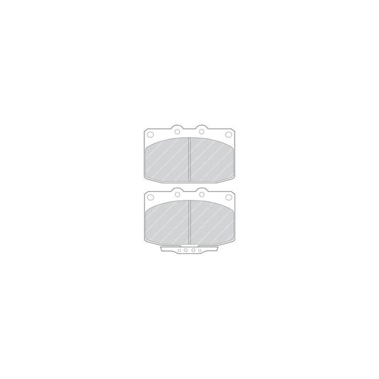 Ferodo Premier Fdb483 Brake Pad Set For Mazda Rx 7 With Acoustic Wear Warning