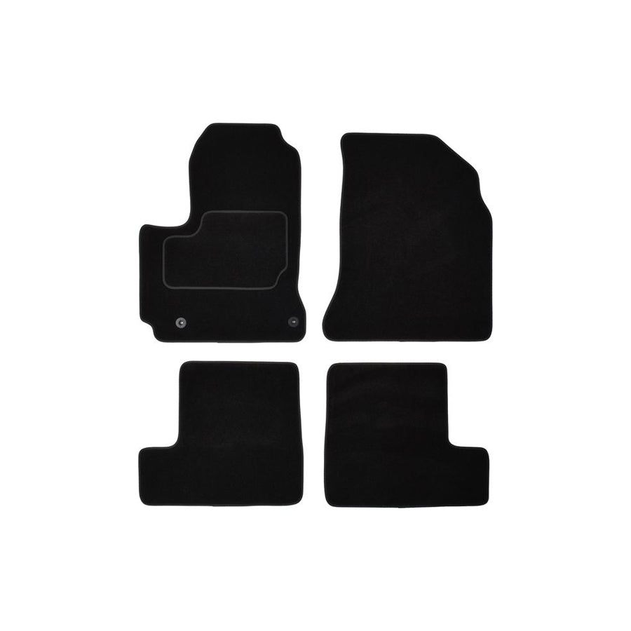 CUSTOPOL Tailored TOY330C Floor mat set for TOYOTA RAV4 III Off-Road (XA30) Textile, Front and Rear, Quantity: 4, Black