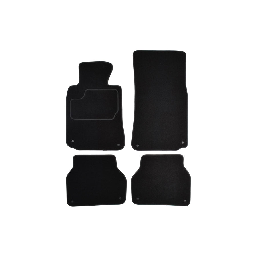 CUSTOPOL Tailored BM150C Floor mat set for BMW 5 Series Textile, Front and Rear, Quantity: 4, Black
