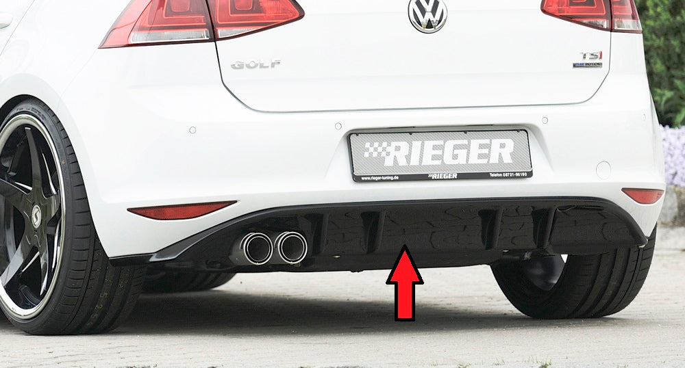 Rieger 00088028 VW Mk7 Golf GTD Rear Diffuser
