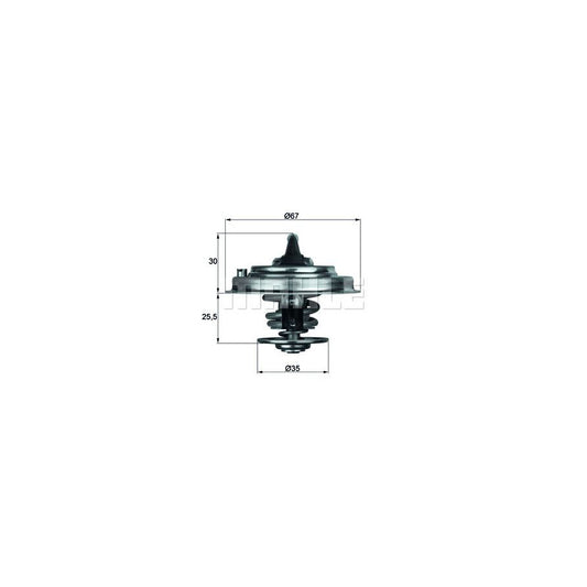 MAHLE ORIGINAL TX 30 71D Engine thermostat Opening Temperature: 71°C, with seal