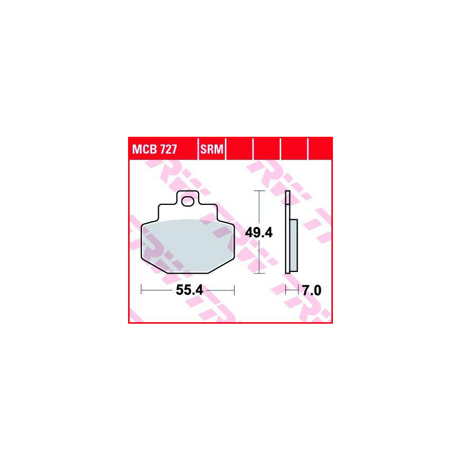 TRW Organic Allround Mcb727 Brake Pad Set