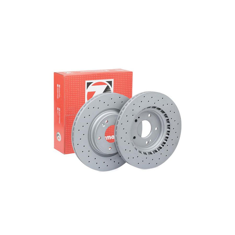 ZIMmERMANN SPORT COAT Z 285 3531 52 Brake Disc Internally Vented Perforated Coated