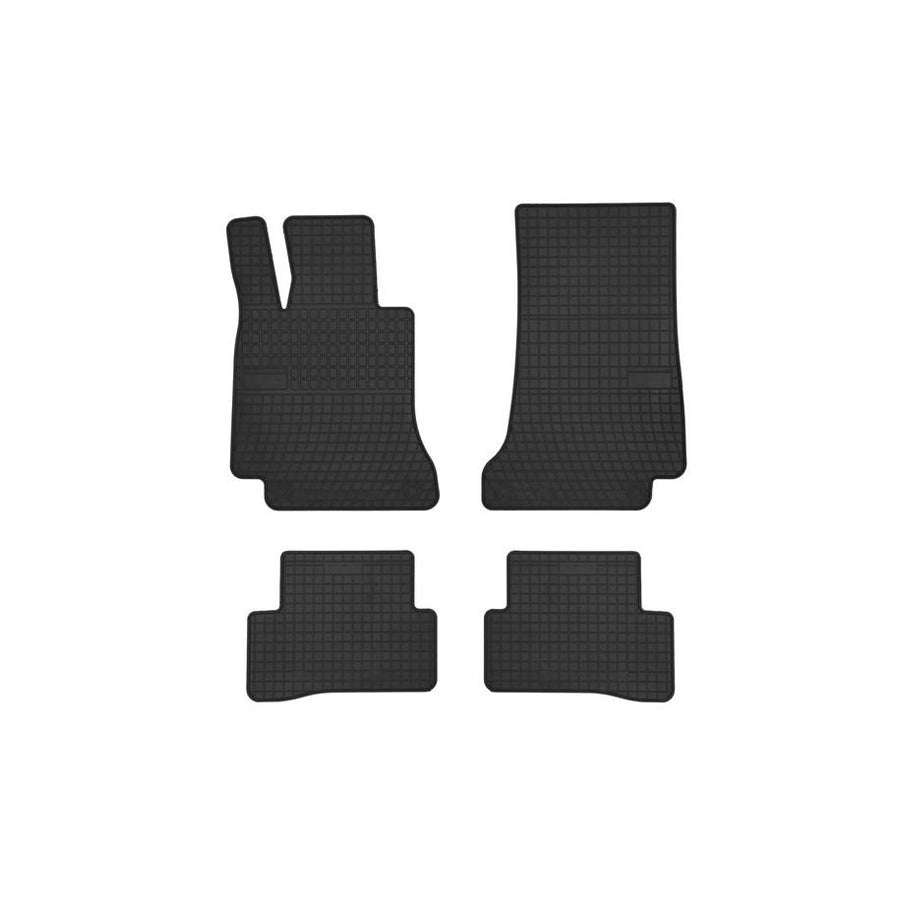 FROGUM Tailored 547327 Floor mat set suitable for MERCEDES-BENZ C-Class Saloon (W205) Elastomer, Front and Rear, Quantity: 4, Black, (LHD)