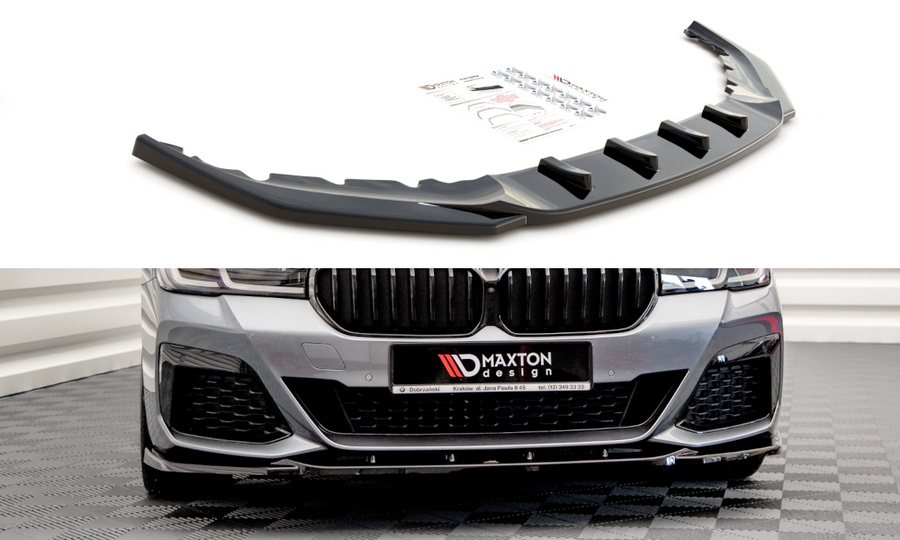 Maxton Design BM-5-G30F-MPACK-FD2T Front Splitter V.2 BMW Series 5 G30 Facelift M-Pack | Duco Car Parts UK Car Parts