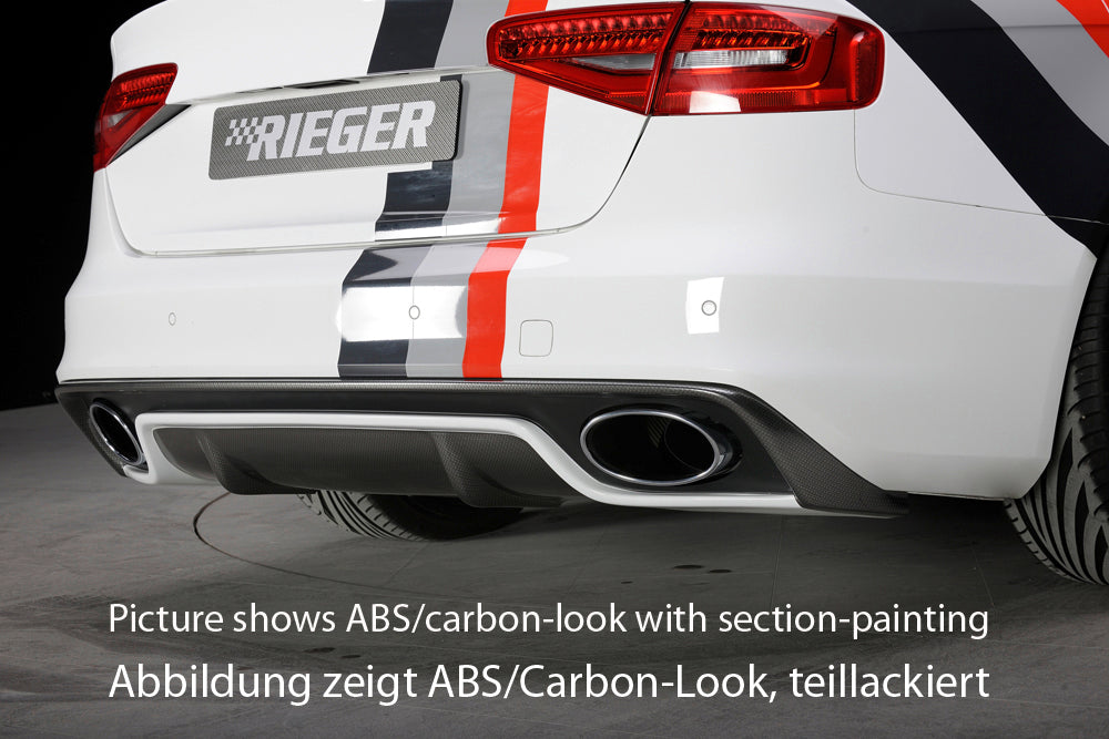 Rieger 00088027 Audi B8 B81 Rear Diffuser (A4 & S4)