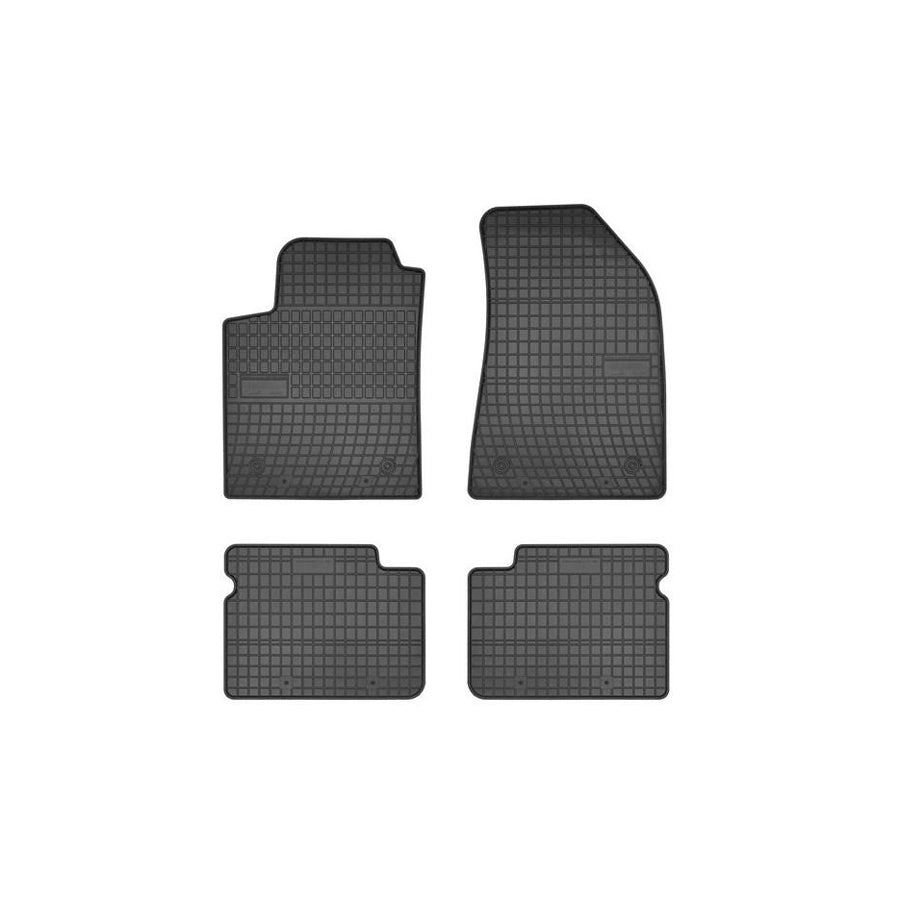 FROGUM Tailored 0913 Floor mat set Elastomer, Front and Rear, Quantity: 4, Black, (LHD)