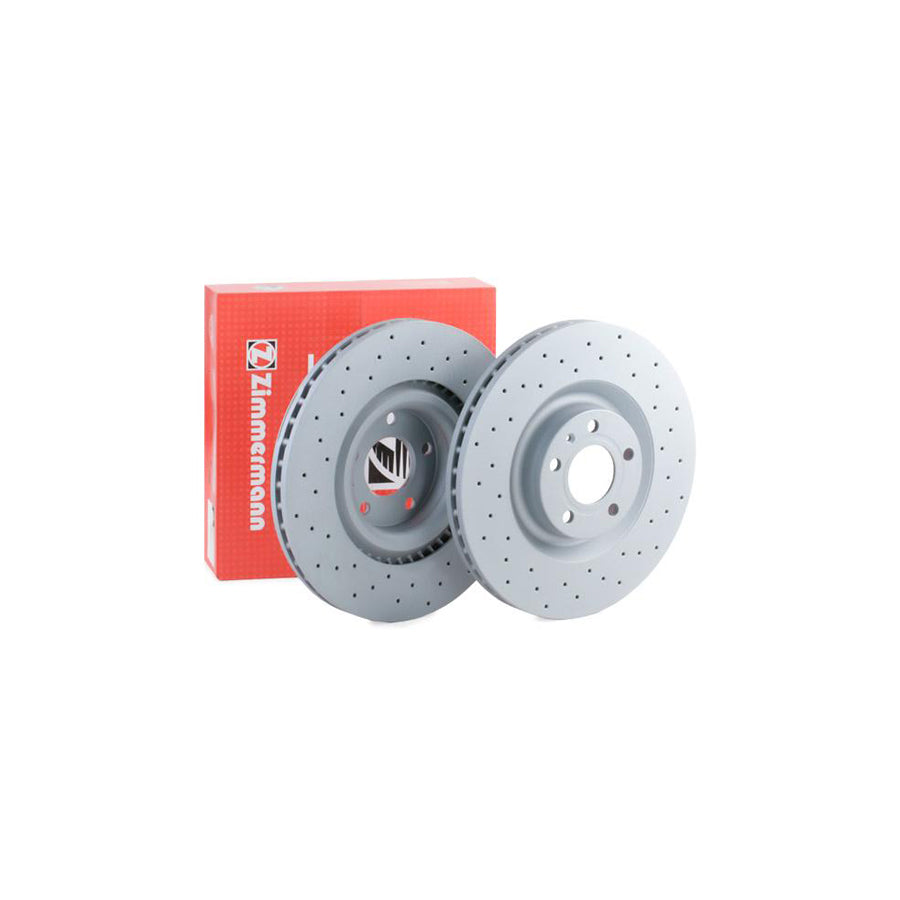 ZIMmERMANN SPORT COAT Z 100 3326 52 Brake Disc for AUDI A4 Internally Vented Perforated Coated High carbon